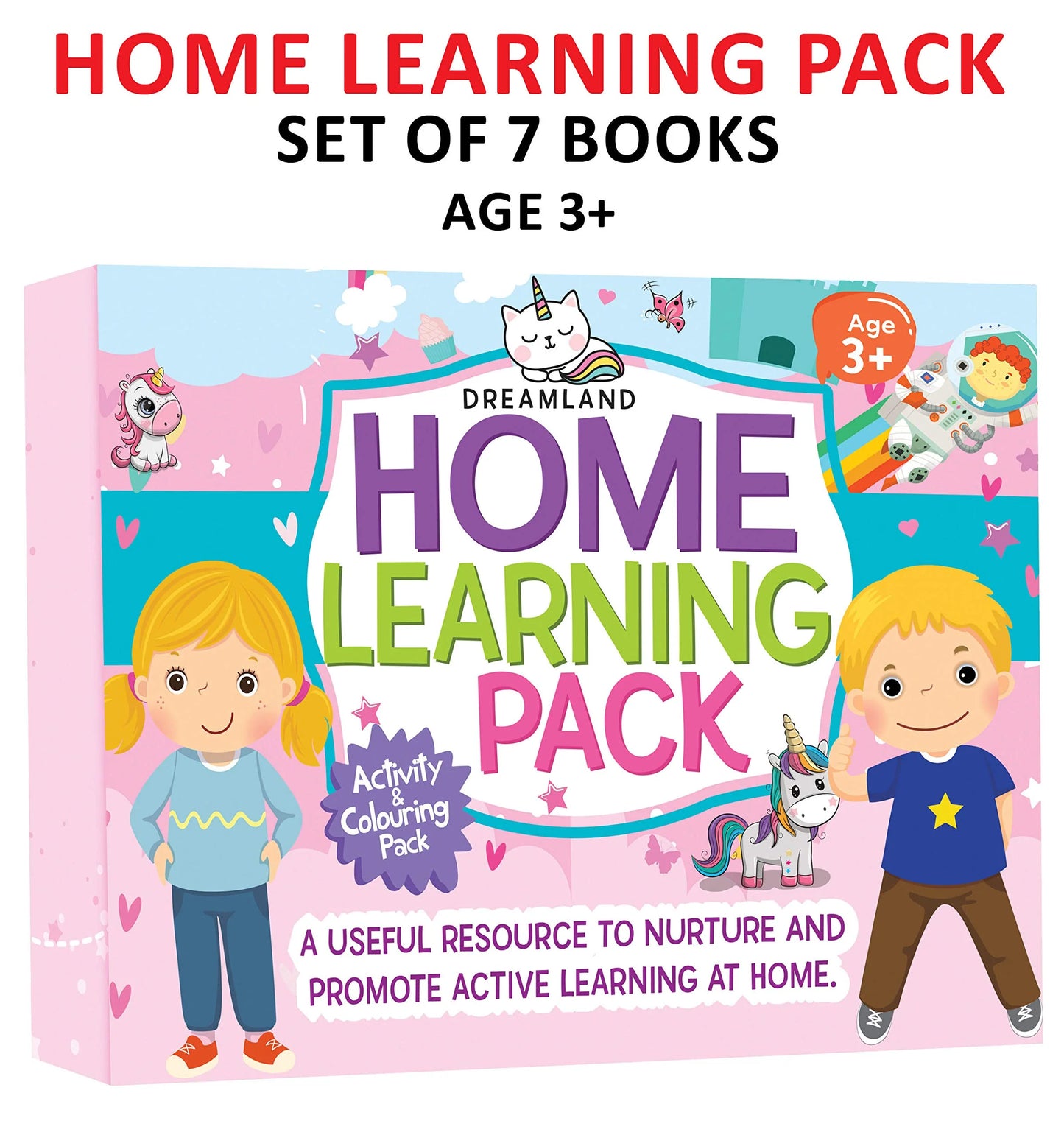 An Amazing Set of Home Learning Books For Kids Age 3+ (Pack of 7)