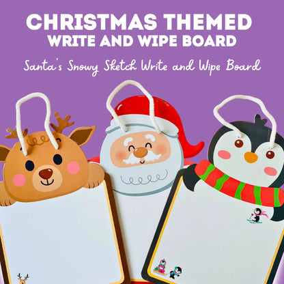 Christmas Design Write and Wipe Board for Kids