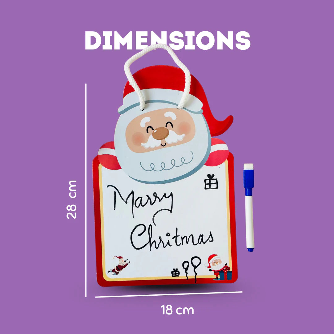 Christmas Design Write and Wipe Board for Kids