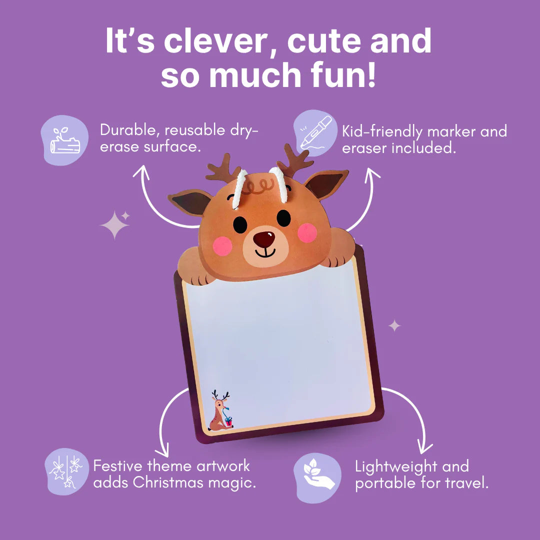 Christmas Design Write and Wipe Board for Kids
