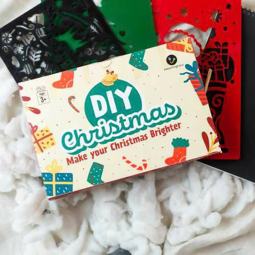 Set of Three Chritmas Stencil with Scratch Paper