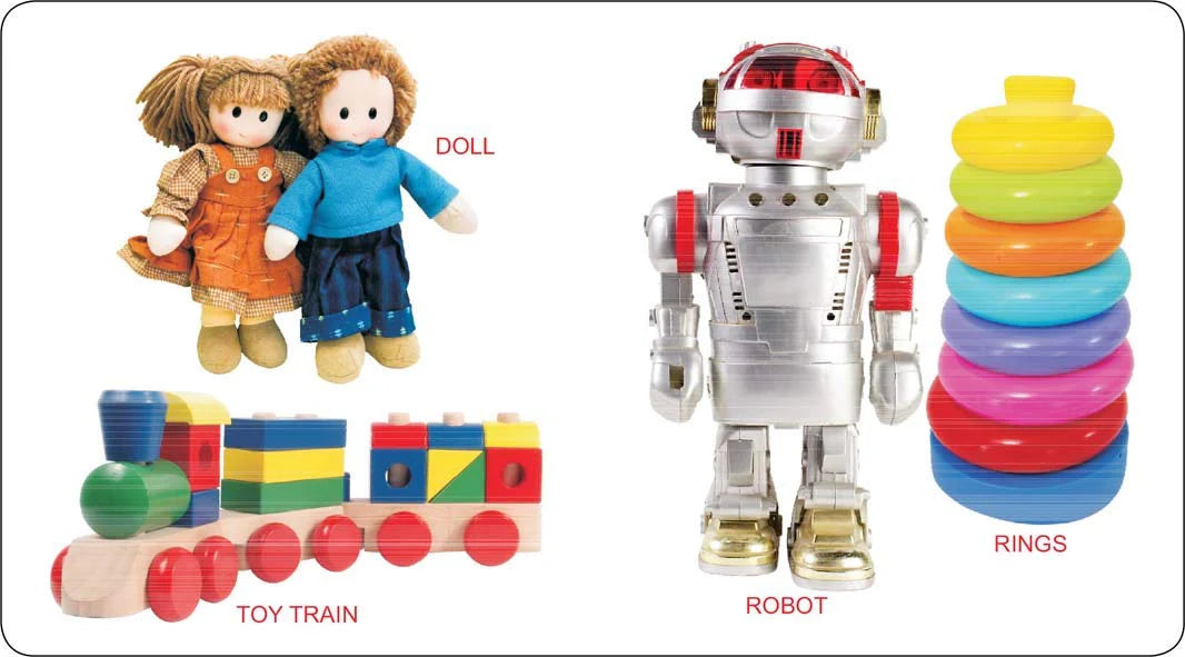 Kiddy Board Books Gift Box Set of 10 Books for 0 - 2 Years Toddler Babies