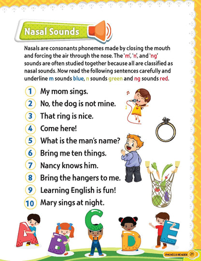 Phonics Reader 5 Books Pack for Children Age 3 -10 Years