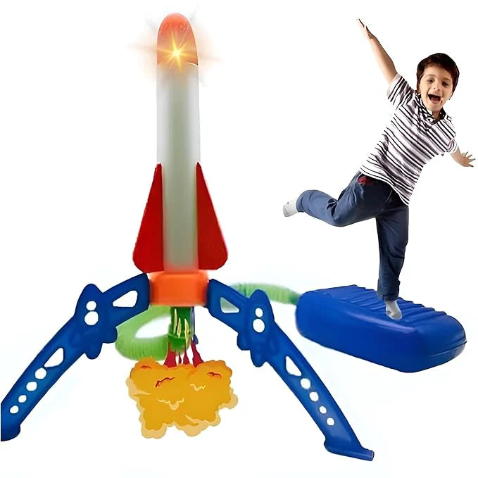 Rocket Launcher Set with Foam Rockets for Kids