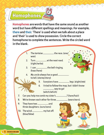 Phonics Reader 5 Books Pack for Children Age 3 -10 Years