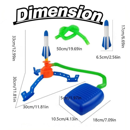 Rocket Launcher Set with Foam Rockets for Kids