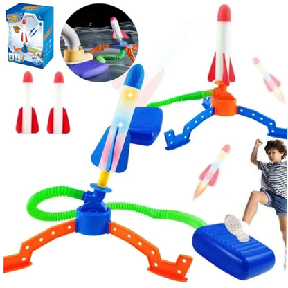 Rocket Launcher Set with Foam Rockets for Kids