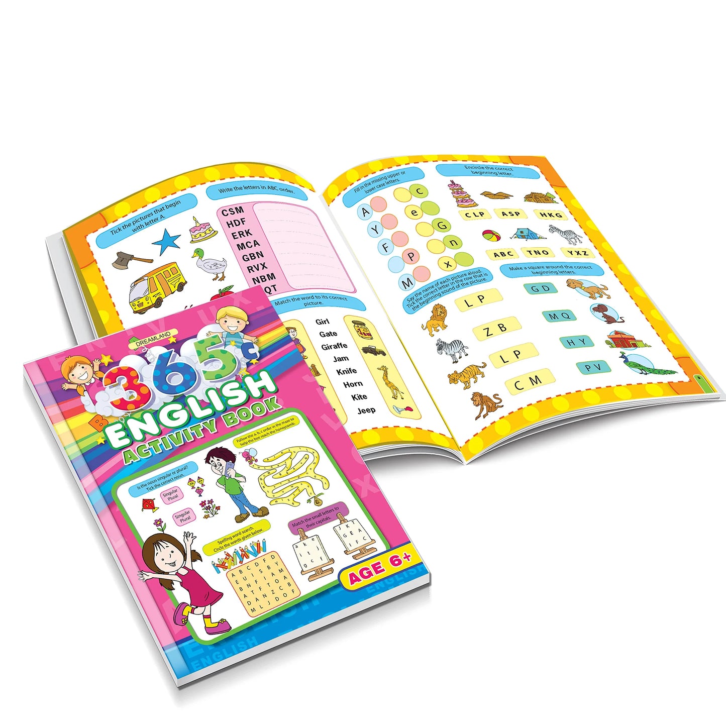 365 Activity Books for Children Age 6-8 (Pack of 3)