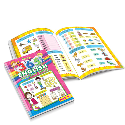 365 Activity Books for Children Age 6-8 (Pack of 3)