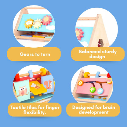 Wooden Little Learner Activity Triangle for Kids Age1+