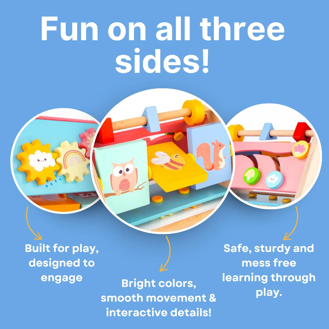 Wooden Little Learner Activity Triangle for Kids Age1+