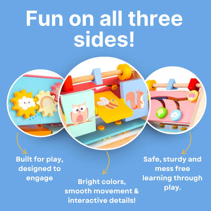 Wooden Little Learner Activity Triangle for Kids Age1+