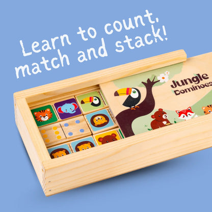 Wooden Animal Faces Dominoes for kids