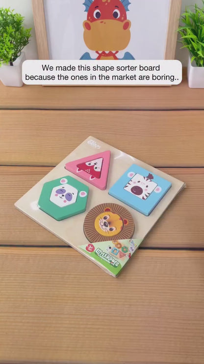 Wooden Animal Design Stack and Sort (Little Roars)