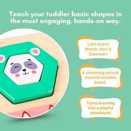 Wooden Animal Design Stack and Sort (Little Roars)