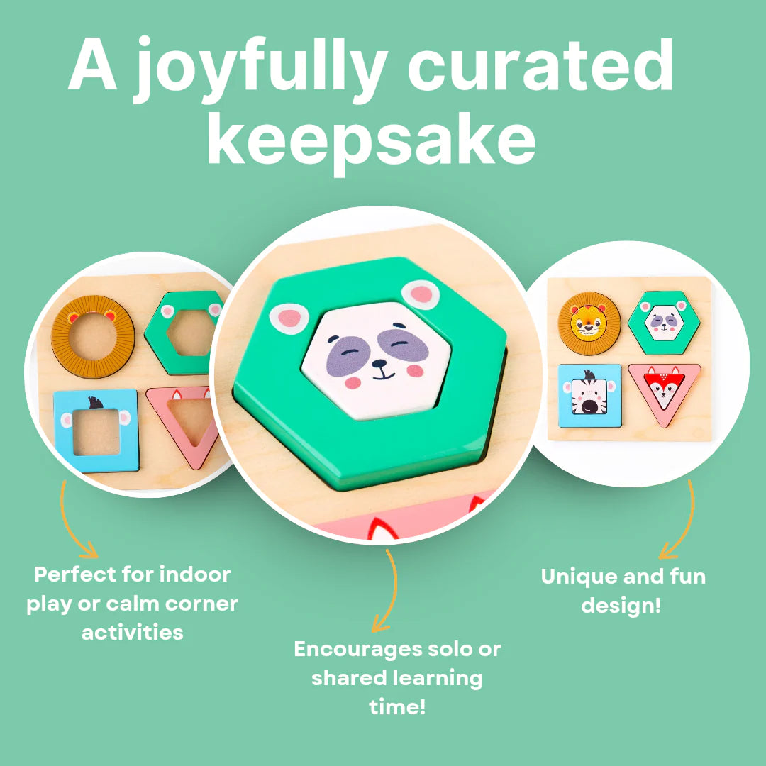 Wooden Animal Design Stack and Sort (Little Roars)