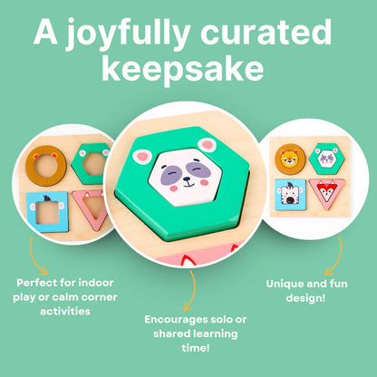 Wooden Animal Design Stack and Sort (Little Roars)