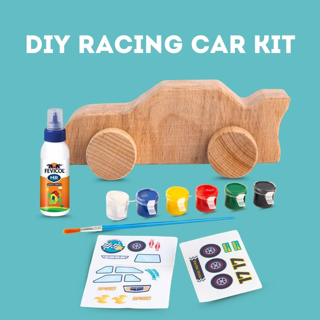 Wooden Diy Car for Kids Age 3+
